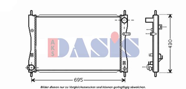 AKS DASIS radiatorius, variklio aušinimas 140073N